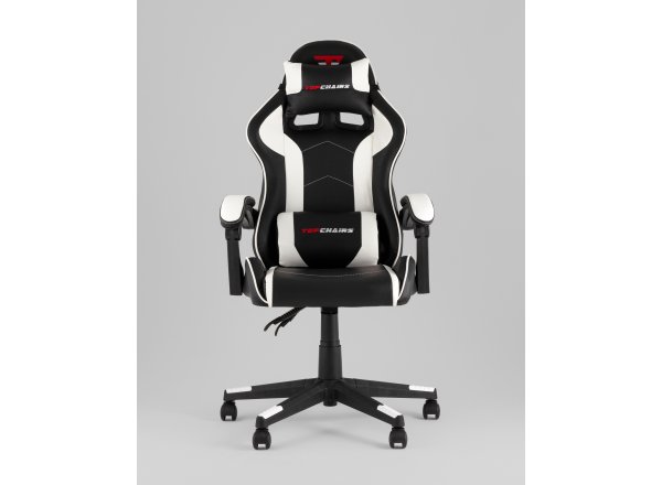 Кресло спортивное TopChairs Shadow черно-белый