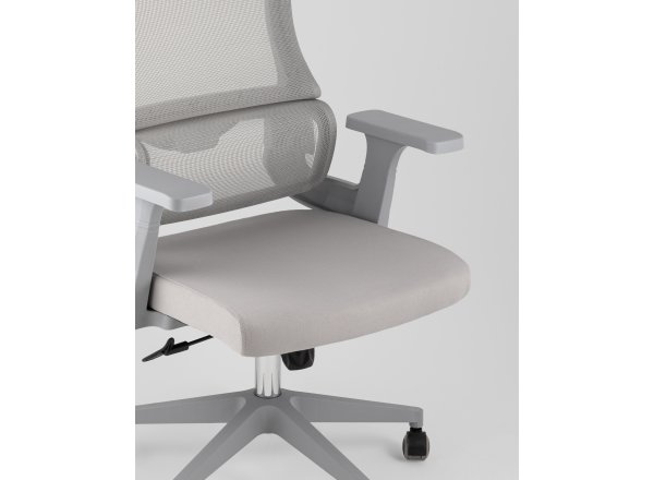 Кресло офисное TopChairs Vantage серый фото 3