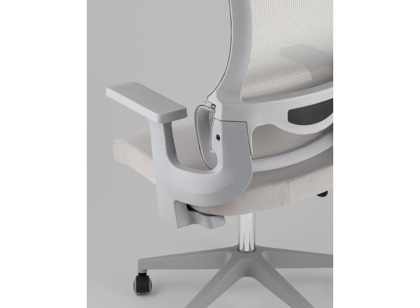 Кресло офисное TopChairs Vantage серый фото 4
