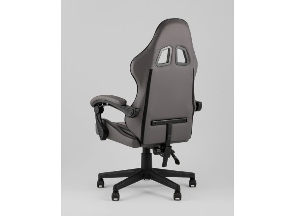 Кресло спортивное TopChairs Commander серо-черный