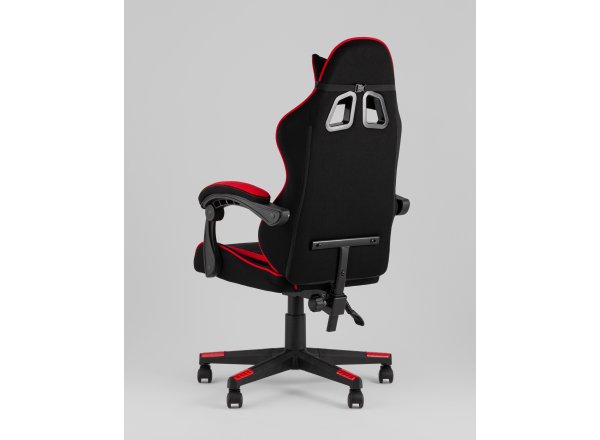 Кресло спортивное TopChairs Shadow ткань черно-красный фото 8