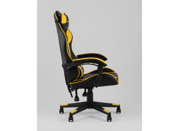 Кресло спортивное TopChairs Shadow черно-желтый фото 7