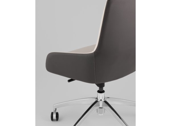 Кресло офисное TopChairs Soulo светло-серый, серый фото 7