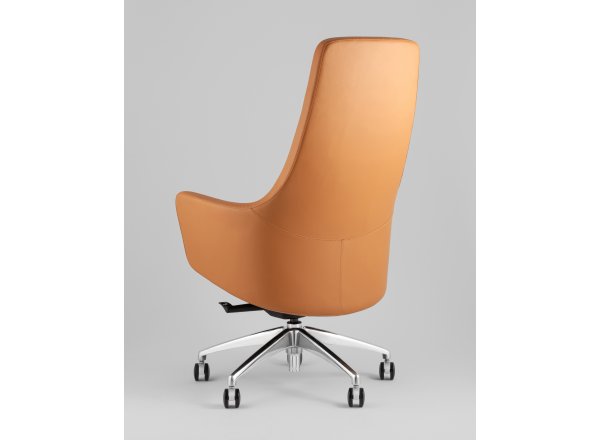 Кресло руководителя TopChairs Ferris коричневое фото 6