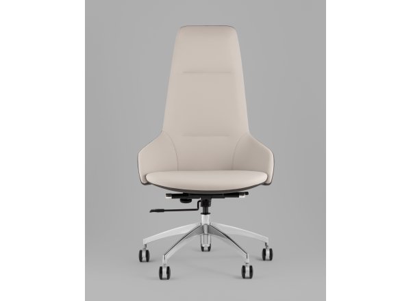 Кресло руководителя TopChairs Soulo светло-серый, серый