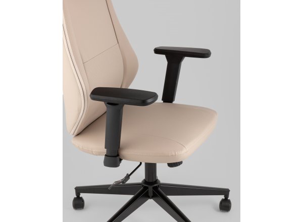 Кресло руководителя TopChairs Trophey бежевый фото 8