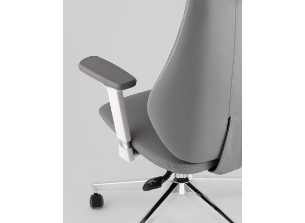 Кресло руководителя TopChairs Trophey серый фото 7