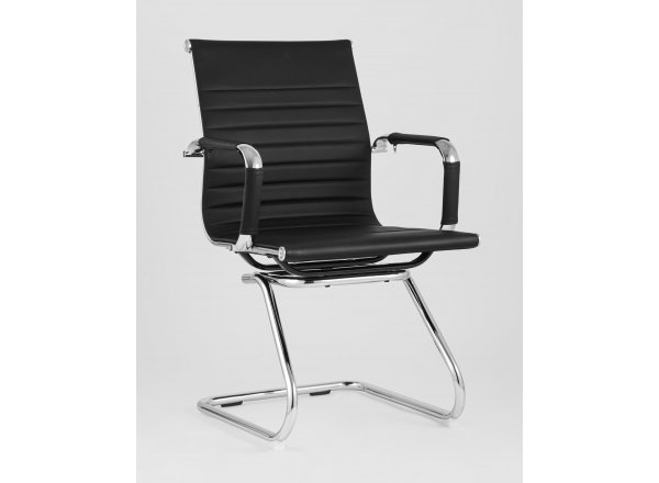 Кресло для посетителей TopChairs Visit черное 2 шт.