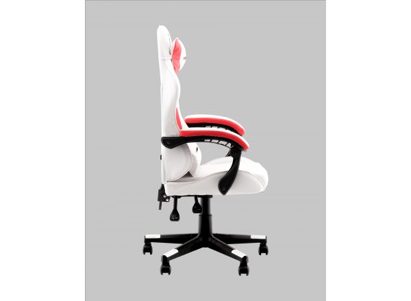 Кресло спортивное TopChairs Phantom бело-красный