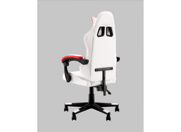 Кресло спортивное TopChairs Phantom бело-красный фото 6