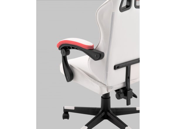 Кресло спортивное TopChairs Phantom бело-красный фото 7