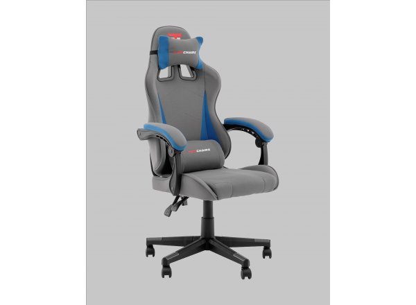Кресло спортивное TopChairs Phantom серо-голубой