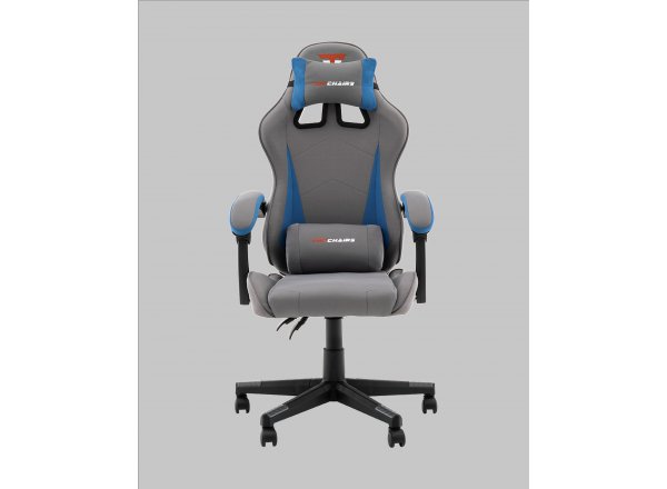 Кресло спортивное TopChairs Phantom серо-голубой