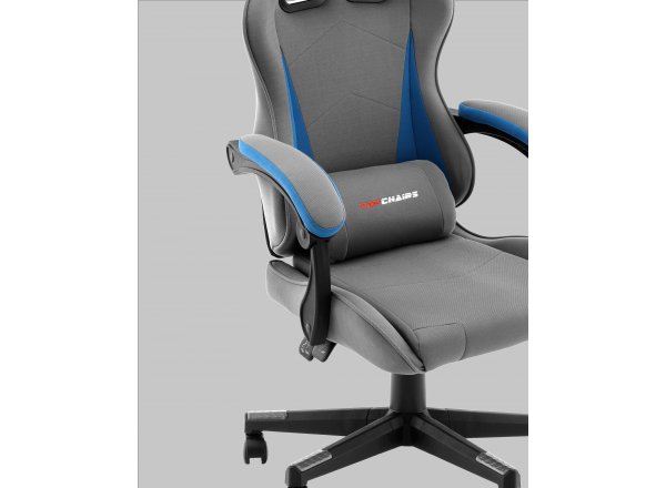 Кресло спортивное TopChairs Phantom серо-голубой фото 15