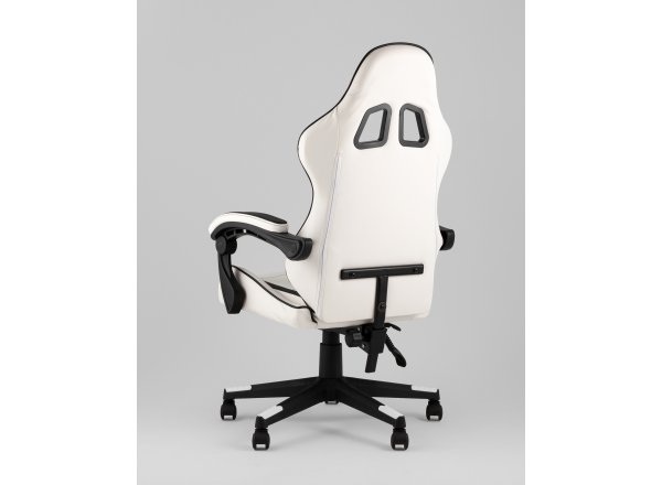 Кресло спортивное TopChairs Shadow бело-черный