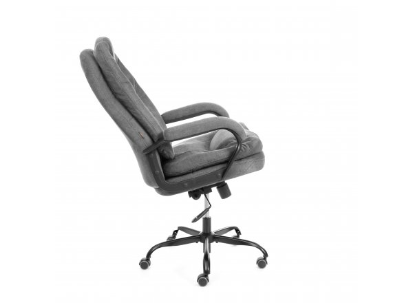 Кресло COMFORT Lux (22) metalBL ткань, серый, KUB 05