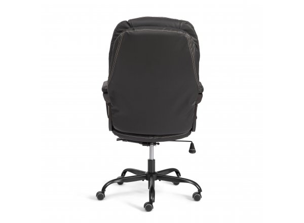 Кресло COMFORT Lux (22) metalBL кож/зам, черный, 36-6