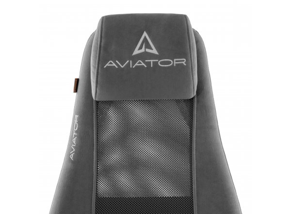 Кресло AVIATOR PLT metalBL флок/ткань, серый, 29/W-12 фото 8