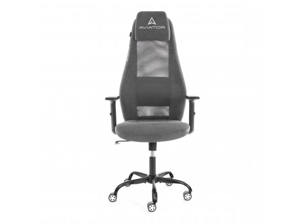 Кресло AVIATOR PLT metalBL ткань, серый, KUB 05/W-12
