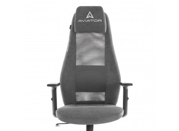 Кресло AVIATOR PLT metalBL ткань, серый, KUB 05/W-12
