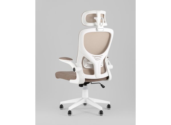 Кресло офисное TopChairs Airone бежевый ткань фото 10