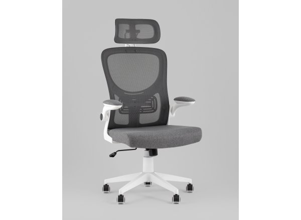 Кресло офисное TopChairs Airone серый ткань