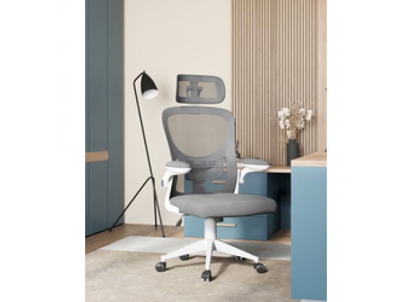 Кресло офисное TopChairs Airone серый ткань