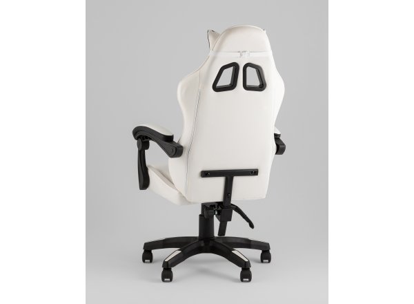 Кресло спортивное TopChairs Phantom бело-черный фото 15