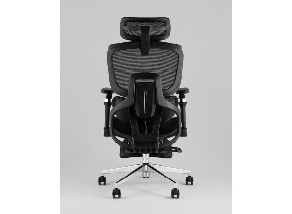 Кресло офисное TopChairs Prodigy с оттоманкой черный