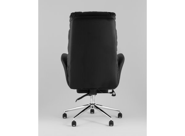 Кресло руководителя TopChairs Solid NC с оттоманкой черный