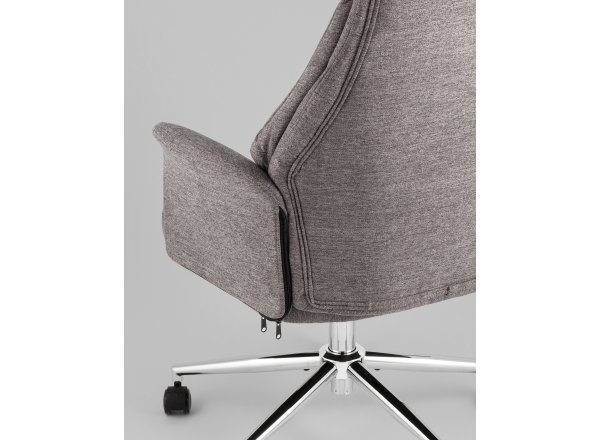 Кресло офисное TopChairs Neoma темно-серый ткань фото 7