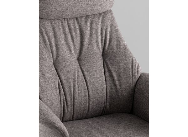 Кресло офисное TopChairs Neoma темно-серый ткань фото 9