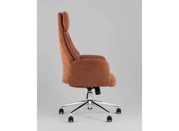 Кресло офисное TopChairs Neoma терракотовый ткань фото 4