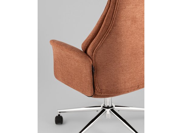 Кресло офисное TopChairs Neoma терракотовый ткань фото 7