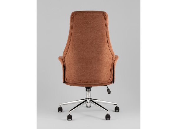Кресло офисное TopChairs Neoma терракотовый ткань