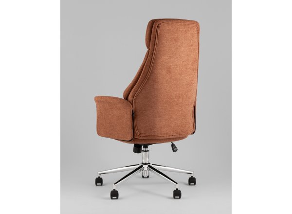 Кресло офисное TopChairs Neoma терракотовый ткань фото 15