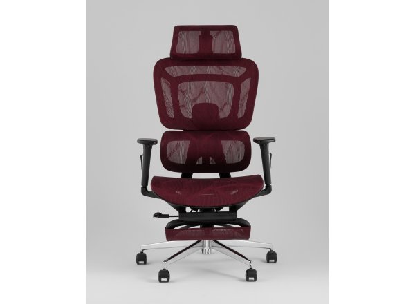 Кресло офисное TopChairs Nimbus бордовый фото 3