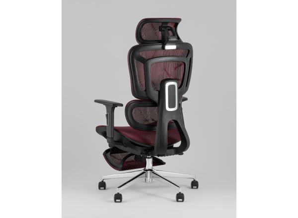 Кресло офисное TopChairs Nimbus бордовый фото 6
