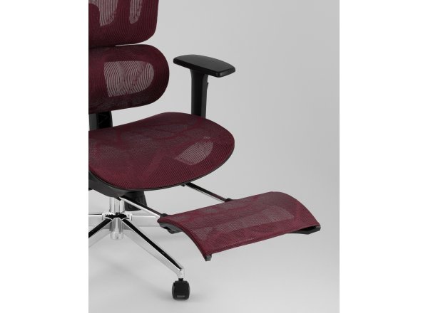 Кресло офисное TopChairs Nimbus бордовый фото 11
