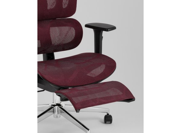 Кресло офисное TopChairs Nimbus бордовый фото 18