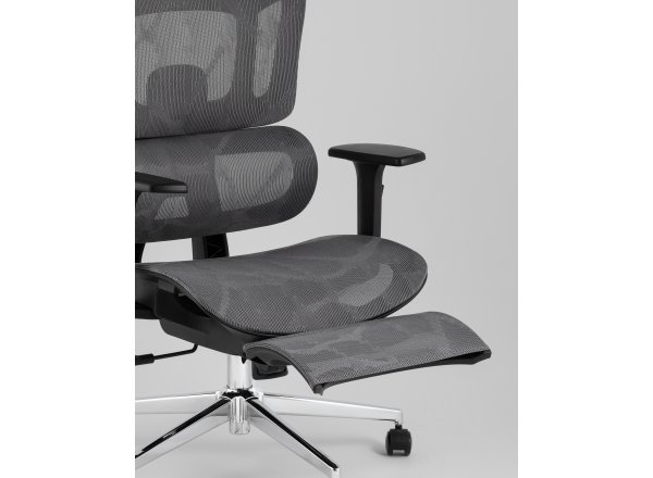 Кресло офисное TopChairs Nimbus серый фото 9