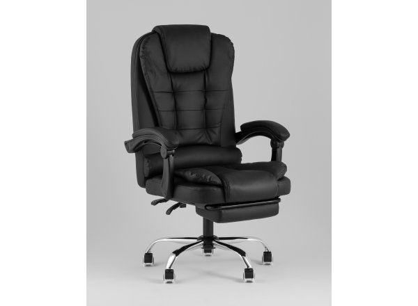 Кресло руководителя TopChairs President NEW черное фото 2