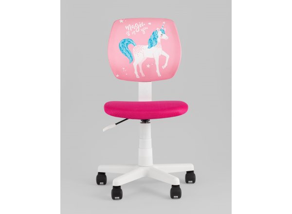 Кресло компьютерное детское ЛОЛО Unicorn, пластик белый