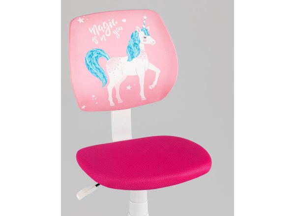 Кресло компьютерное детское ЛОЛО Unicorn, пластик белый фото 10