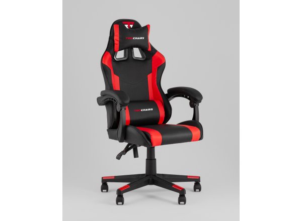 Кресло спортивное TopChairs Commander черно-красный