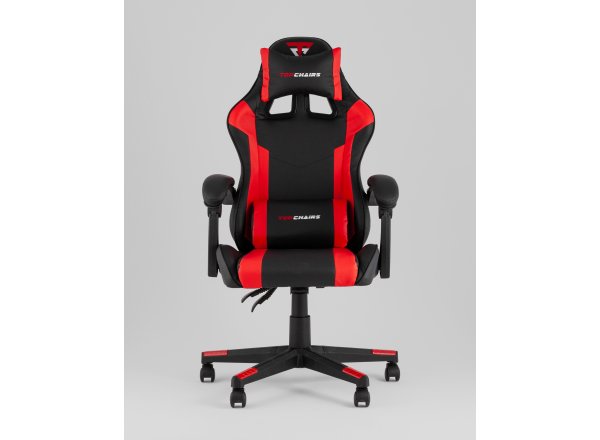 Кресло спортивное TopChairs Commander черно-красный