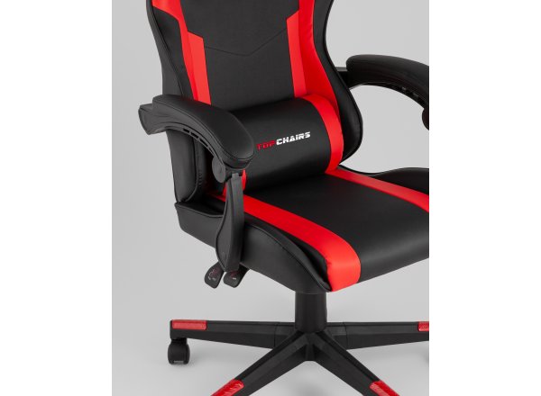 Кресло спортивное TopChairs Commander черно-красный фото 10