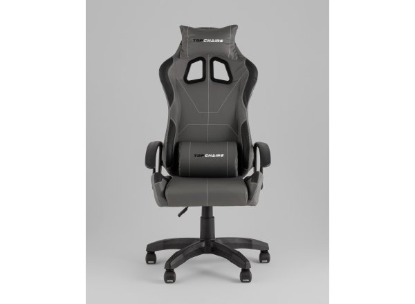 Кресло спортивное TopChairs Wyvern серо-черный