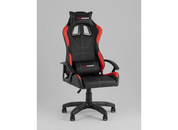 Кресло спортивное TopChairs Wyvern черно-красный фото 8