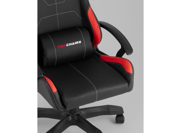 Кресло спортивное TopChairs Wyvern черно-красный фото 16